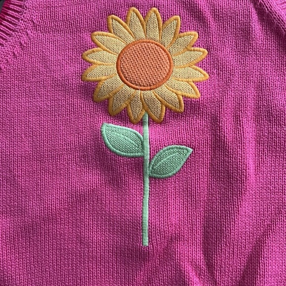 Gymboree Sunflower Sweater Vest Size 3 4 - Picture 2 of 7